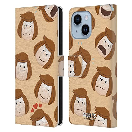 Protection portefeuille cuir iPhone 14 Plus Peppermint Patty antichoc et durable
