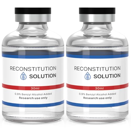 Reconstitution Solution 2 Pack 30ML, Ultra Clean Solution in Premium Glass Vials with Flip-Off Caps Triple Sealed