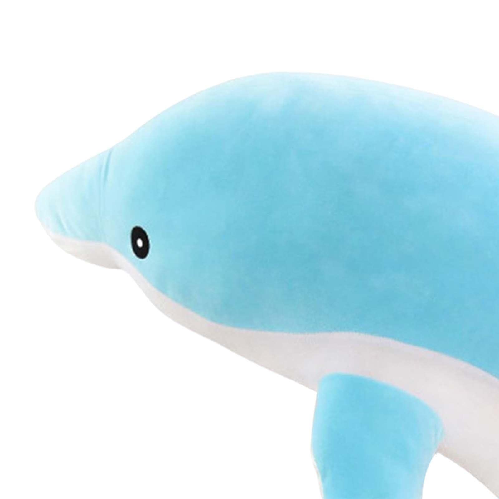 Delfin Kuscheltier Plüschfigur Plüschtier Komfortkissen Realistisches Aussehen für Wohnzimmer Schlafbereich Freunde Familie Geschenk