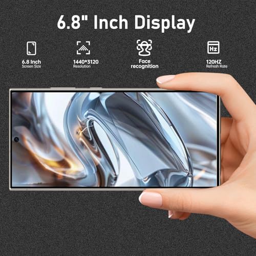 Wanderix Unlocked Cell Phones C24 Ultra Smartphone Android 13 Phones 8+256GB/6.8" HD Screen/Dual SIM/108MP+48MP Camera/6800 mAh/Built-in Pen (Titanium Grey) - Image 5