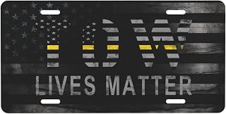 Tow Lives Thin Yellow Line Tow Truck Driver Painting Tin Sign Plates Cover Vintage Wall Decor For Cafe Bar Pub Home Beer Decoration Crafts