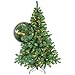Produktbild Excellent Trees Künstlicher Weihnachtsbaum Tannenbaum Christbaum grün LED Stavanger Green 150 cm mit Beleuchtung, 250 Lämpchen beleuchtet, Luxe Kuenstlicher Christbaum
