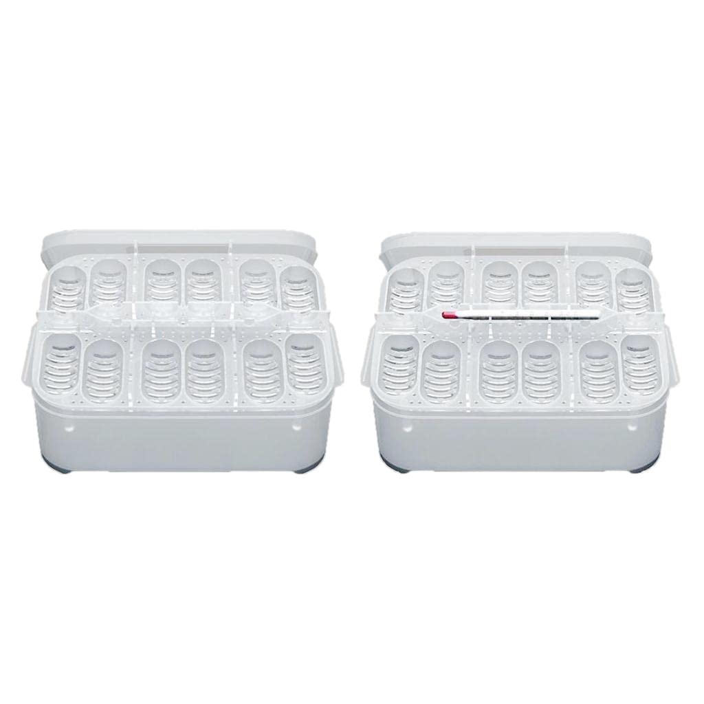 MYADDICTION 2 in 1 CM 12 Egg Holes Reptile Egg Incubation Box Hatchery Incubator Combo-image-13