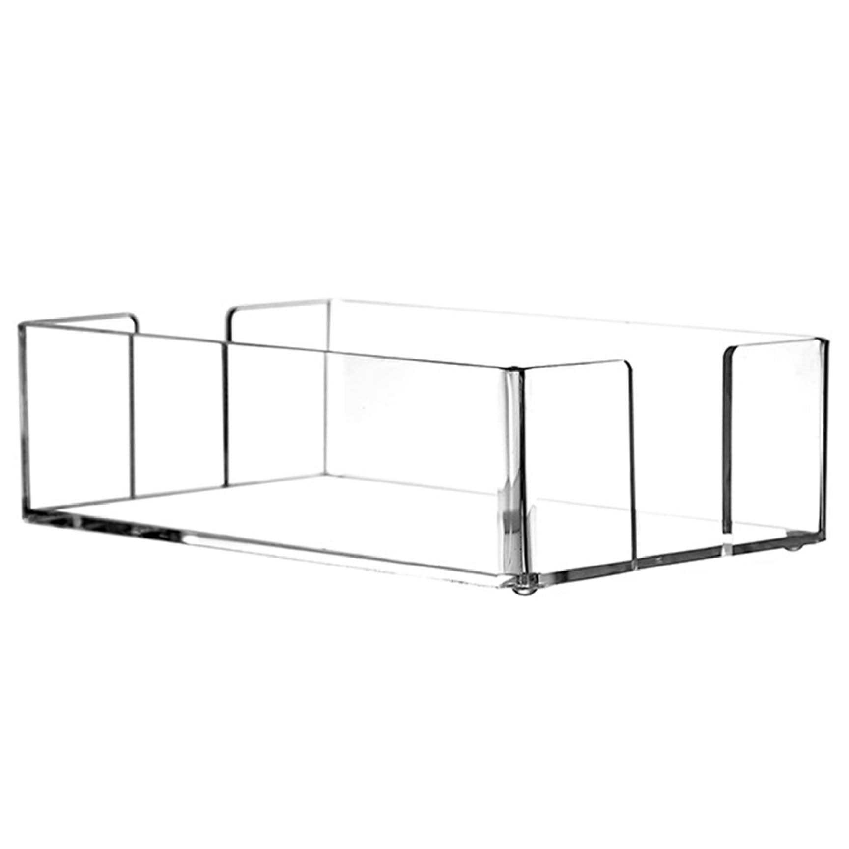 DAGLLGEW Guest Towel Holder, Clear Acrylic Napkin Holder, 9.3x5.5x2.5 Inch Disposable Hand Towel for Bathroom, Kitchen, Hotel, Restaurant Disposable Hand Acrylic Napkin