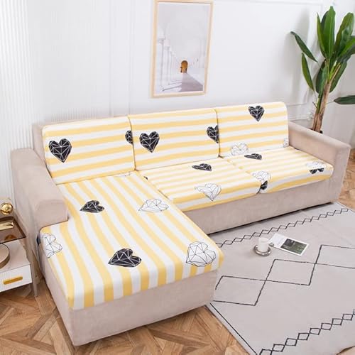 klkjk Housse De Coussin De Siège De Canapé Extensible 2 1 Place Housse De Coussin De Canapé Housse De Siège Spandex pour Canapé Lavable en Machine (Color : #4, Size : 1 siège) Cover