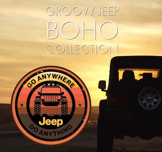 Miniatura 3 de Decal Mods Adhesivos laterales redondos Go Anywhere Do Anything, para Jeep WranglerTJ JK JL (1997-2023) GADA (juego de 2)  FK1J4