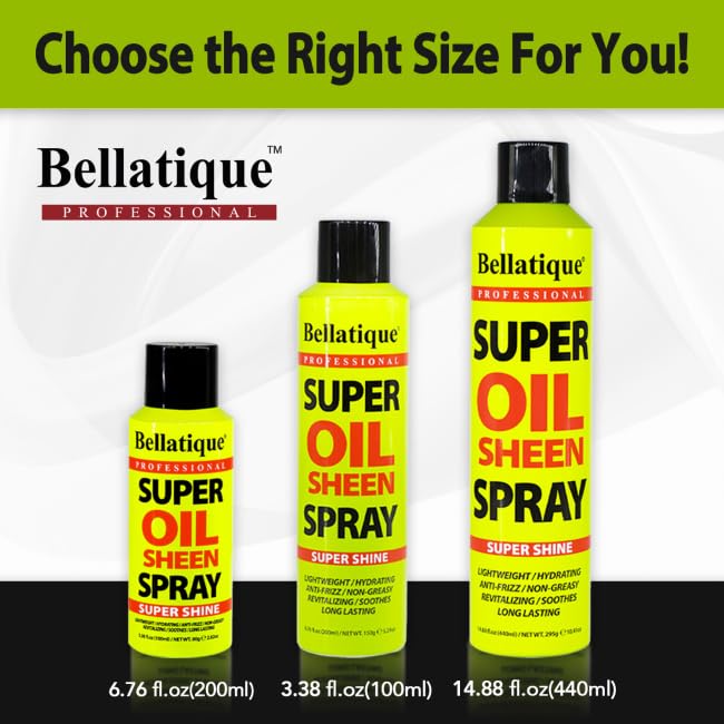 BELLATIQUE Super Oil Sheen Spray 14.88 oz miniatura 5