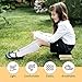 Girls Knee High Socks School Uniform Socks for Girls Boys Dress Sock Kids Stockings Seamless Sock Solid 1 pc white 6-9 Years