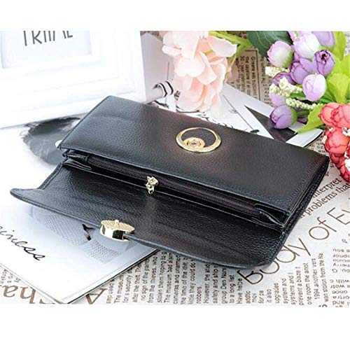 Blocking Leather Wallet for Women,Excellent Women's Genuine Leather Credit Card Holder4
