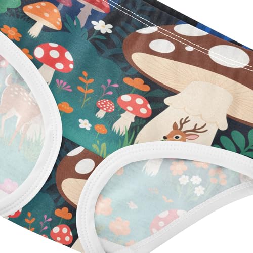 GuoChe Hipster Panties Hipster Triangle Panties Organic Cotton Toddler Underwear for Kid in Sizes 2T,3T, 4T, 5T, 6Y and 8Y4