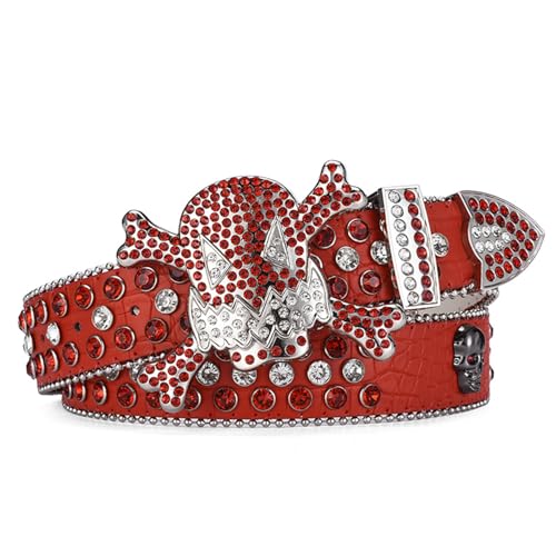 Ceinture cowgirl western strass et tête de mort pour sublimer vos jeans en soirée