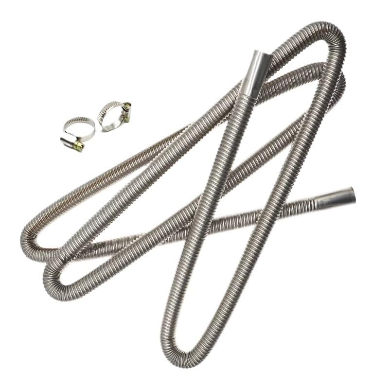 60-300cm Rura wydechowa ogrzewania postojowego z tłumikiem 24 mm Ulepszony uchwyt zaciskowy(100cm Pipe Silencer)
