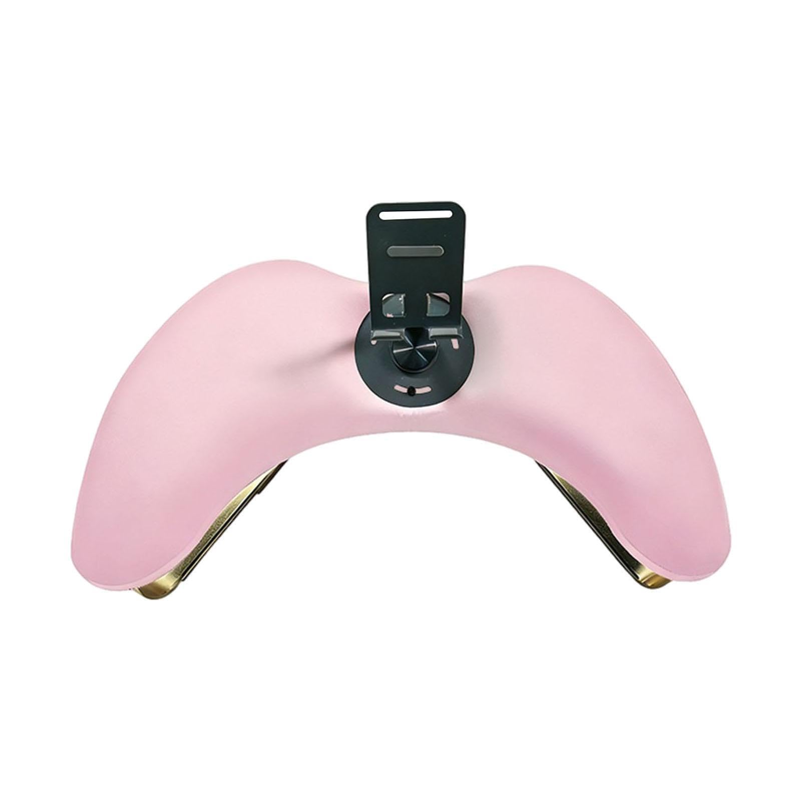 Oshhni Cuscino poggiamani per manicure art con supporto per telefono, comodo tavolo per unghie a forma di U in pelle PU per uso domestico fai da te in, Rosa