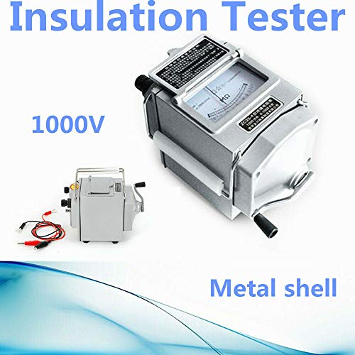 Digital Insulation Resistance Tester, 1000V/1000MΩ Insulation Resistance Tester Megger Meter Motor Resistance Tester