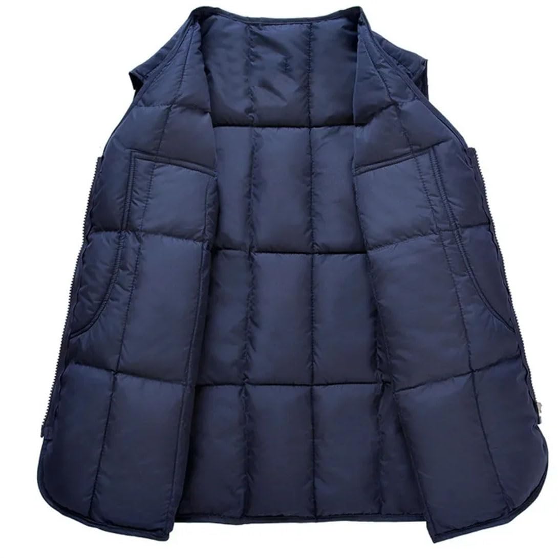 Gilet termico da uomo, con scollo a V, senza maniche, per lavoro, pesca, caccia, viaggi, caccia, con tasche multiple