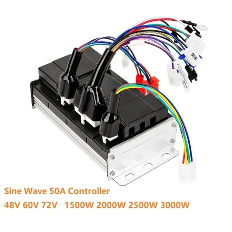 Centralina Monopattino Elettrico Regolatore di onda sinusoidale 48V 60V 2500W 72V 3000W corrente continua brushless for bicicletta elettrica motore for scooter 50A