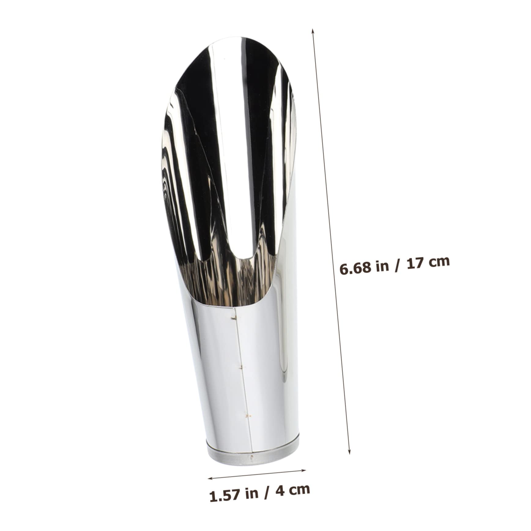 HANABASS Stainless Steel Potting Scoop Ergonomic Gardening Shovel for Soil Loosening Bonsai Planting Fertilizing Durable Comfortable Grip Tool for Outdoor Indoor Use