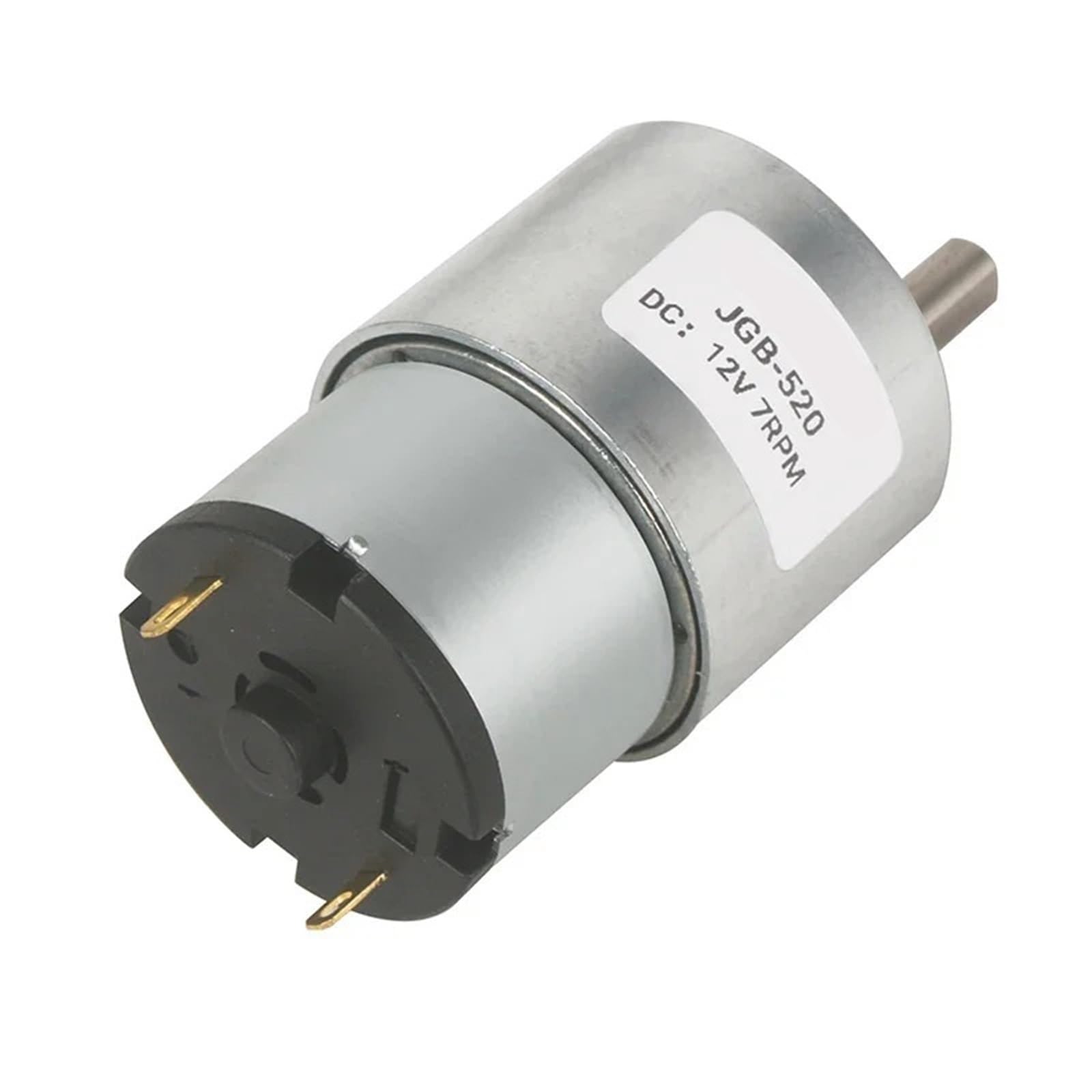 Micro Motoriduttore DC Motore elettrico con riduttore DC 6V/12V/24V 7RPM a 960RPM reversibile ad alta coppia JGB37-520(320,6V)