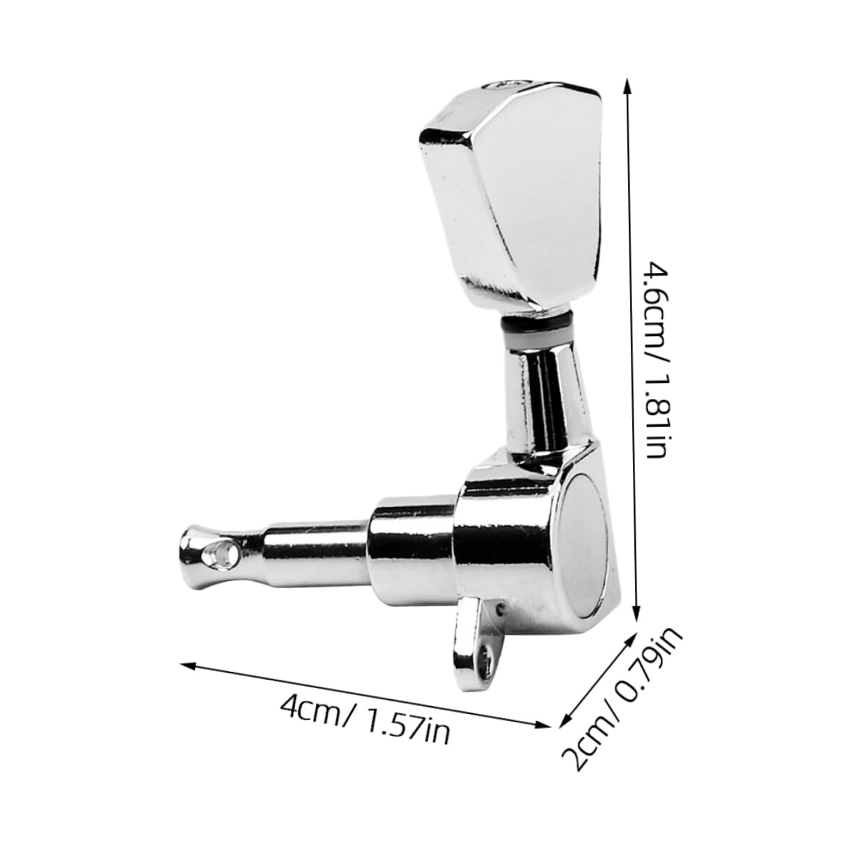 Toddmomy Replacement Guitar Tuning Pegs 6 Tuners Horse Head for Electric Acoustic Guitars