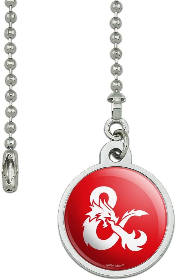 GRAPHICS & MORE Dungeons & Dragons Ampersand Ceiling Fan and Light Pull Chain