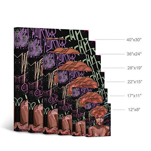 African American Wall Art, Black Art Wall Decor, Pop Art, African American Black Art, Black Girl Wall Art, African American Print, African Art Pictures, African Art Wall Decor, Canvas Prints-12X8 #TOP3