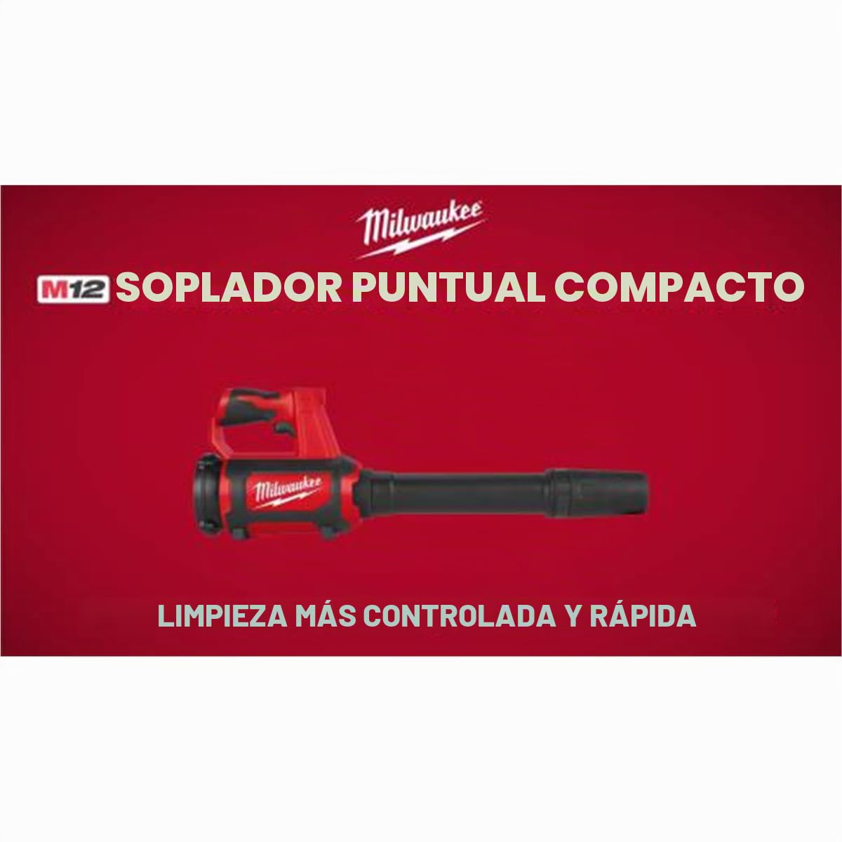 Milwaukee 0852-20 M12 Soplador de Precisión Inalámbrico Compacto de Iones de Litio (Solo Herramienta)