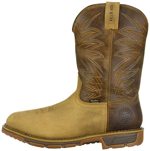 Irish Setter, Marshall, Men’s, 11", Waterproof, Soft Toe, Pull-On Work Boot, Brown, 13 Ee (Wide) #TOP7