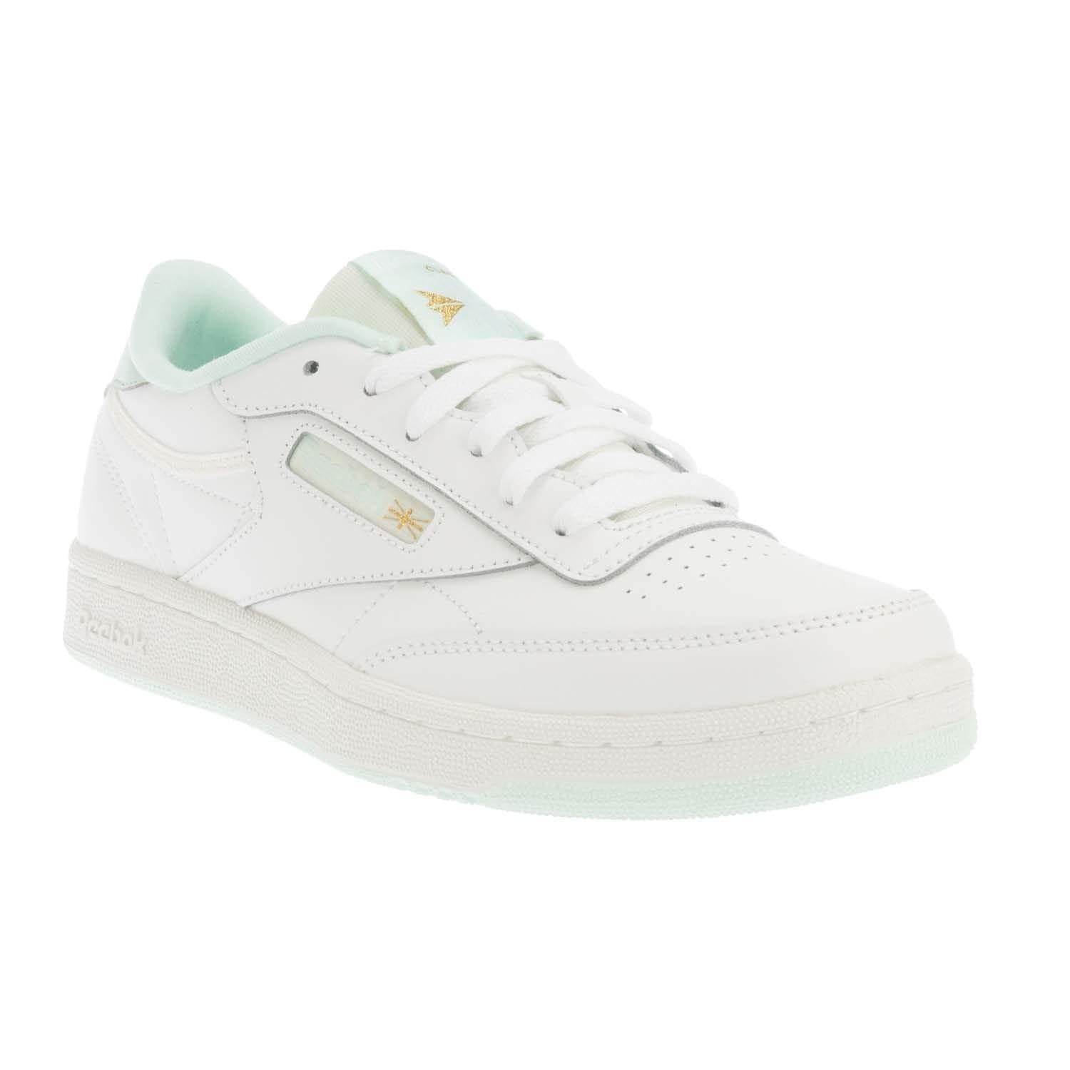 Reebok Unisex Kinder Club C Sneaker, Ftwwht Mist Chalk, 37 EU