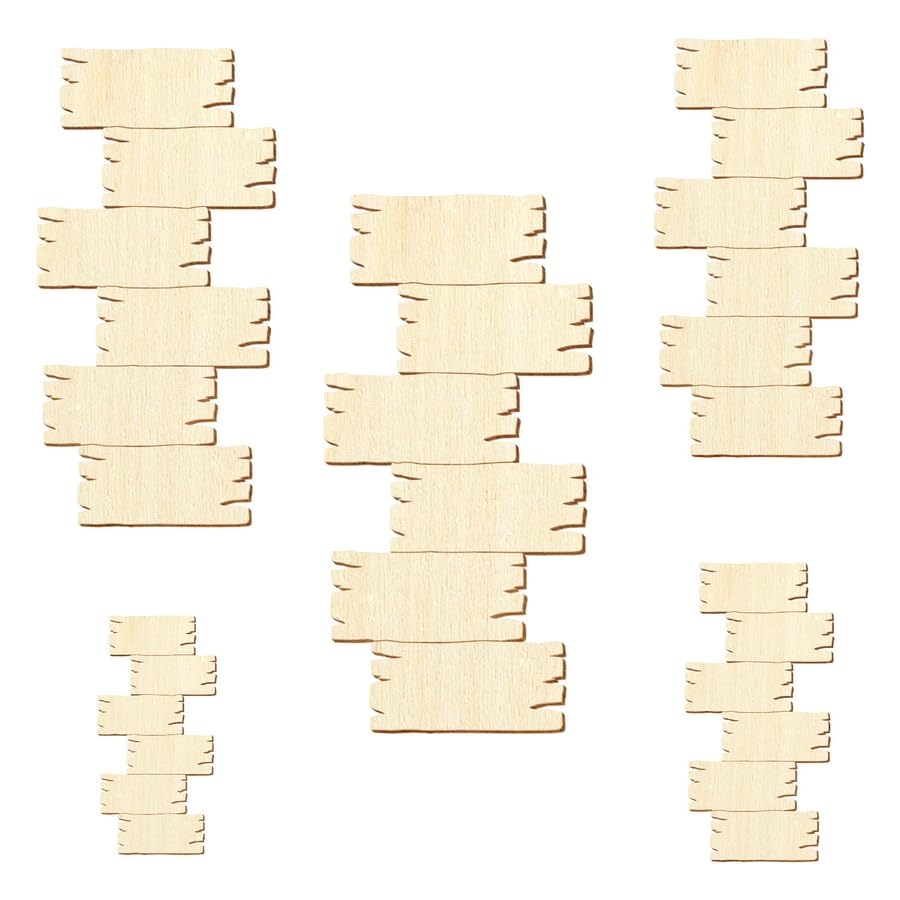 Placa de madera V2 con aspecto de tabla, decoración para manualidades, 5-50 cm, paquete con 100 unidades, altura: 11 cm