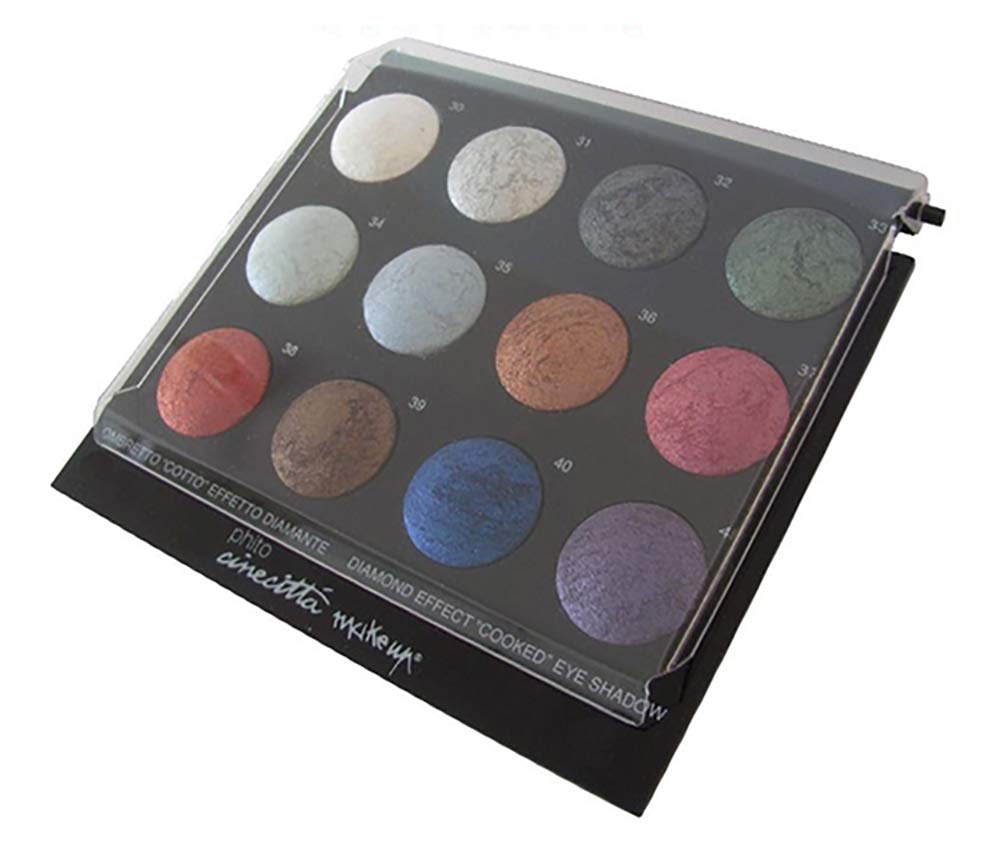 Tavolozza Expò da 12 ombretti cotti effetto diamante Cinecittà Make Up