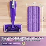 Reusable Mop Pad for Swiffer WetJet: 4PCS Pad Refills for Wet Jet Spray Mop - Image 2