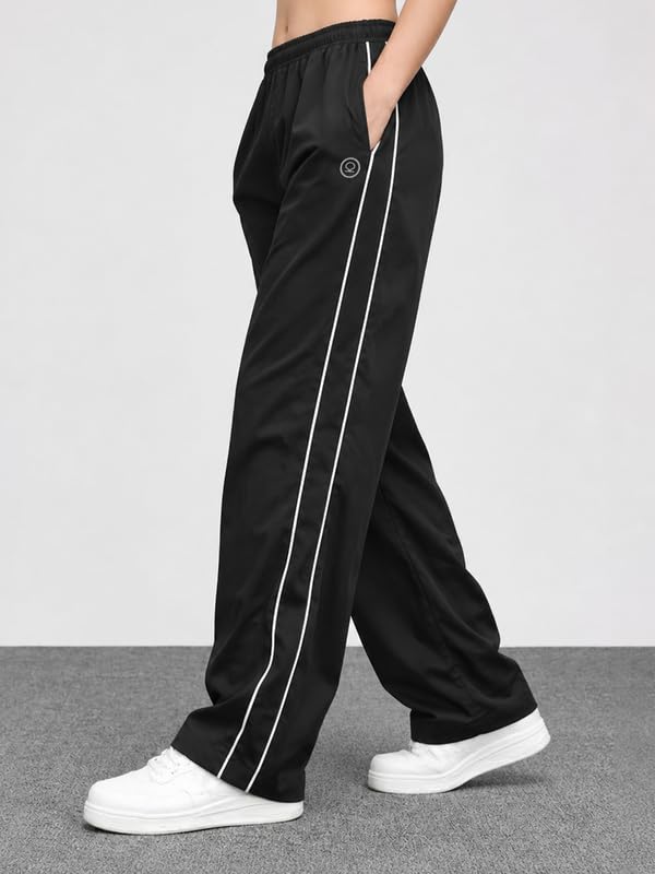 Image of CHKOKKO Track Pants for Woman Workout Botton Wear Relaxed Fit Lightweight Quick Dry Sports Trousers for Woman Stylish Gym, Yoga and Travel Casual Lower