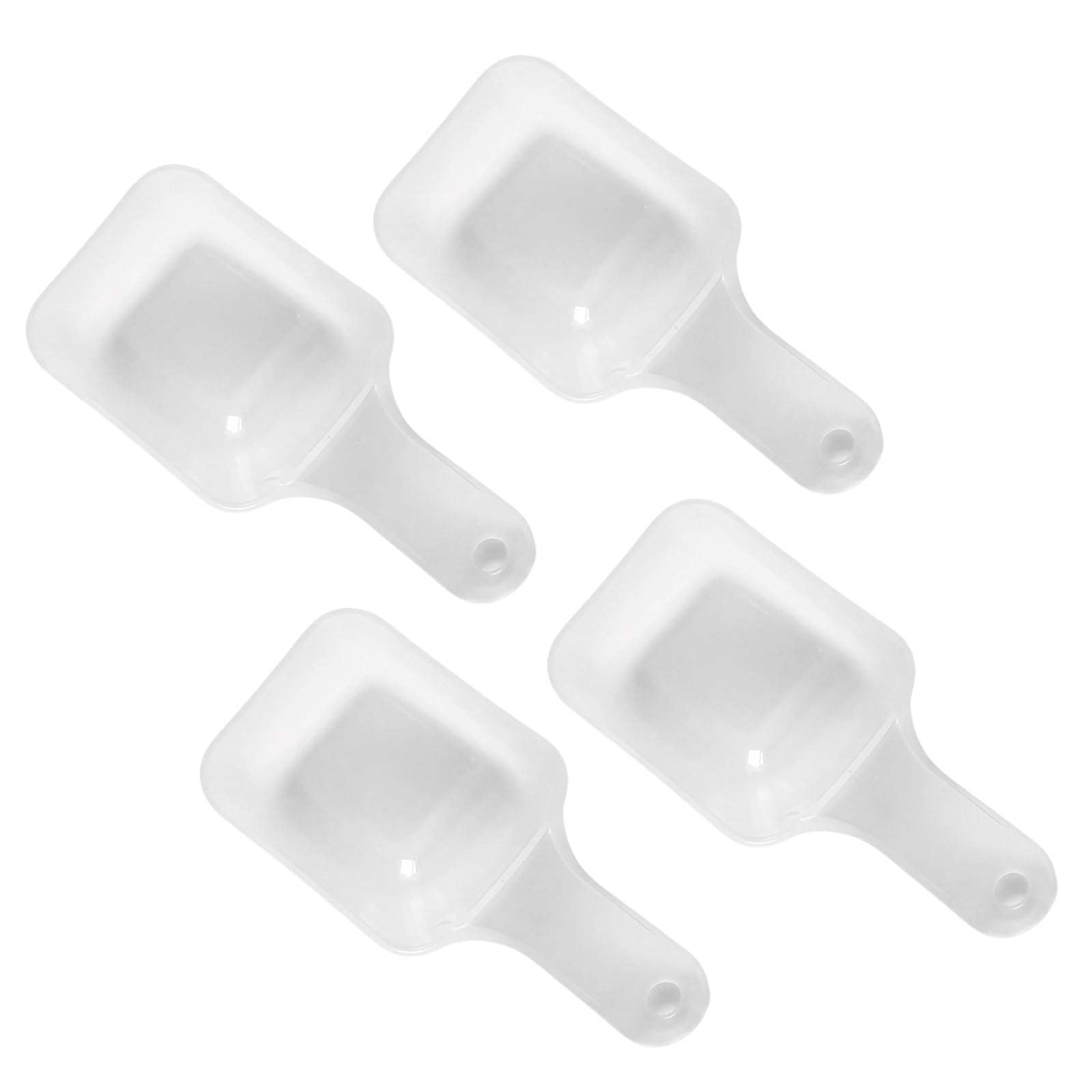 Set of 4 Measuring Spoons, 100 Gram Scoop, Large-Capacity Transparent Plastic Measuring Spoon, Measuring Spoons Gram, Dosing Spoon for Baking Cooking Coffee Washing Powder
