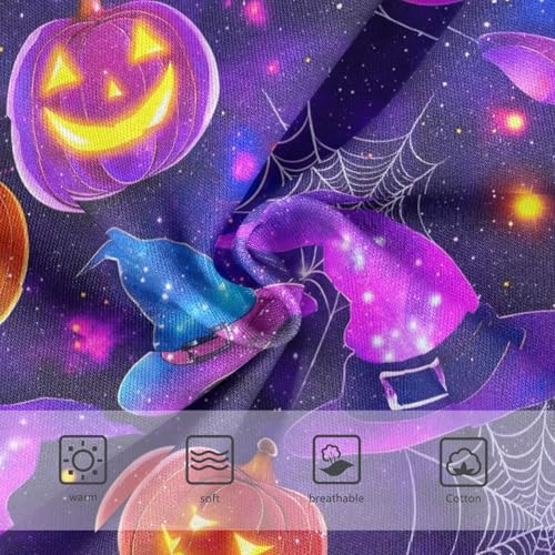 Joisal Toddler Girls Underwear 2t Cotton Panties for Girl Florals Undies Kids Briefs Halloween Pumpkin Witch Purple3