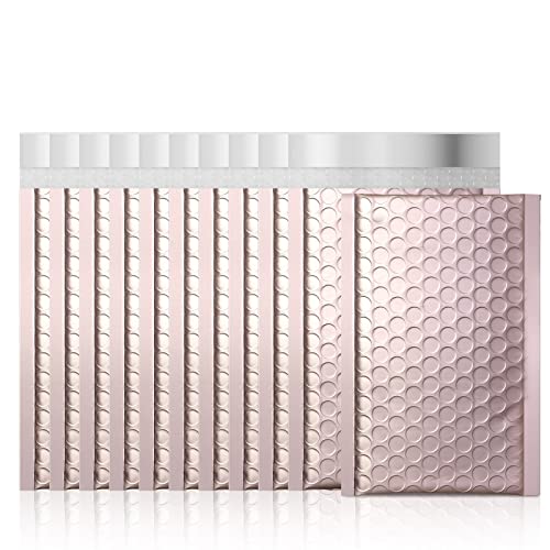 Fuxury Rose Gold Bubble Mailers 4x8 