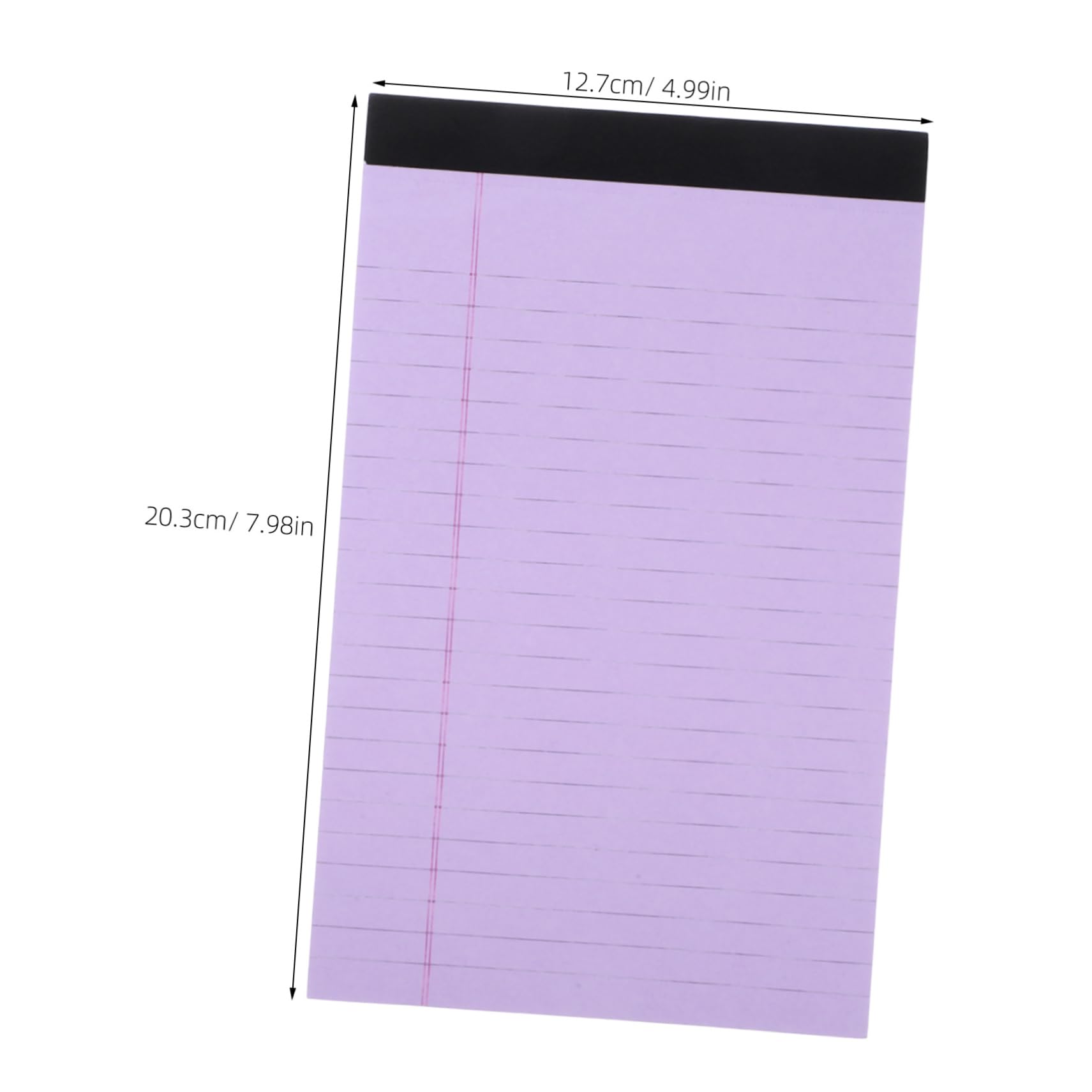 SHERCHPRY Blocco Note Legale Strappabile, 4 Pezzi, Carta a Righe, Design Portatile e Semplice per Appunti, Studio e Lavoro