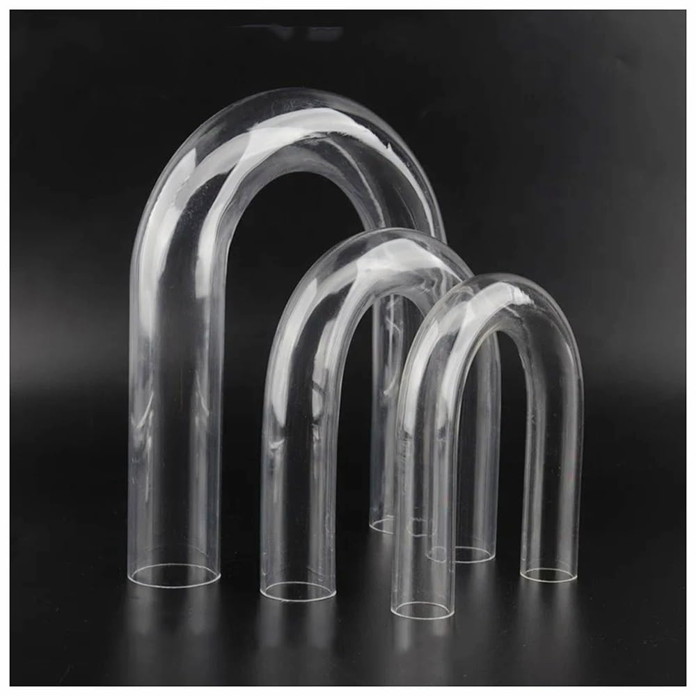 Tubería Acrílica, OD 20~32 Mm Acuario Tanque De Peces Accesorios For Tubos De Aire En Forma De U Tubo En U Transparente Accesorios For Tuberías Acrílicas Conector Acodado(O.D 25mm)