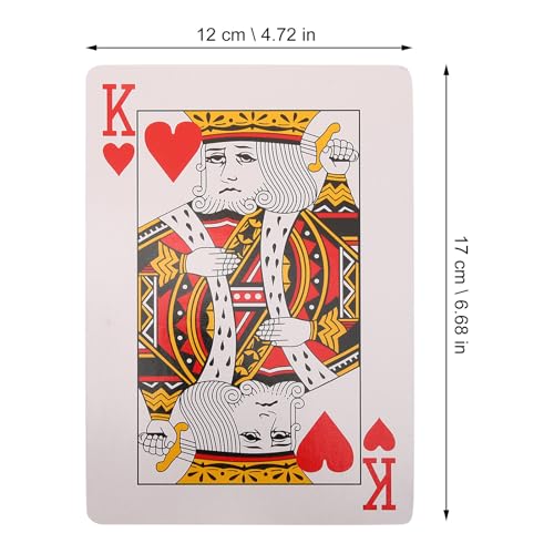 Garneck Jumbo Pokerkarten Groß Extra Langlebig Leicht Tragbar für Party Zuhause Outdoor Kartenspiele Erwachsene Poker Holdem – Bild 8