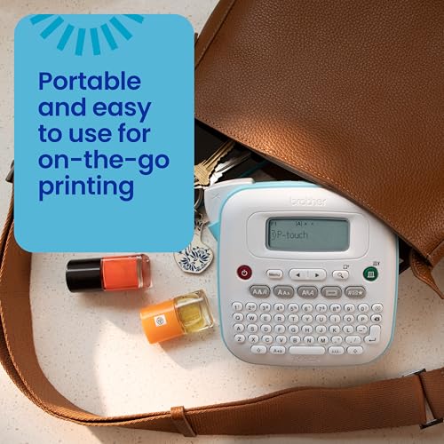 brother p-touch pt-n20 personal desktop label maker portable handheld and prints p-touch btag  12mm wide color personalized label tapes