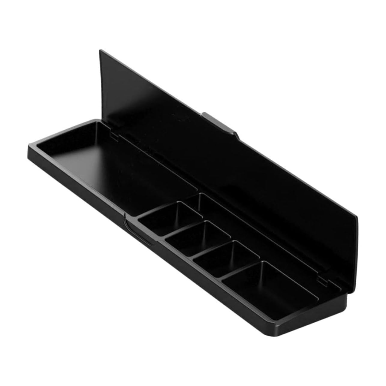 jojofuny Poggiapolsi Multifunzione per Tastiera e Mouse, in Abs e Gomma, Nero, con Base Antiscivolo e Angoli Arrotondati per Ufficio
