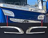2 x Edelstahl oberen garnieren Scania P R 2010?2016 OEM 1870595 1870596 Spiegel poliert