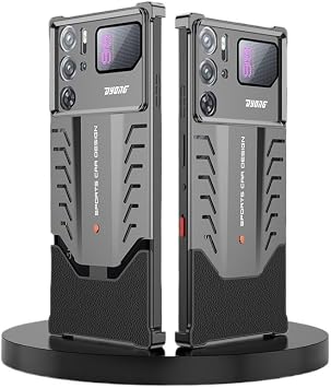 RedMagic 9 Pro / 10 Pro Compatible TPU Case, Shock Resistant, Metal Back, Heat Dissipation Design, Simple Gray,Red Magic 9sPro