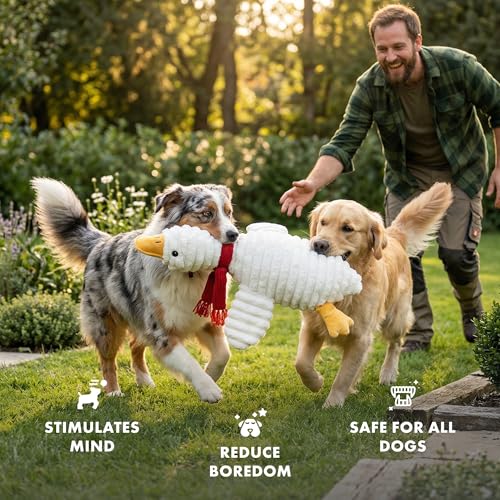 Juguete para perro de peluche Pet Lou 36 pulgadas blanco miniatura 6