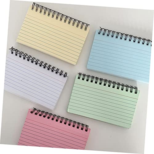 Bloc-notes portable déchirable 5 couleurs avec couverture de protection en plastique souple - 3