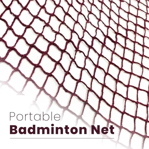Image of Nylon Badminton Net for Indoor and Outdoor Matches, Practice & Training