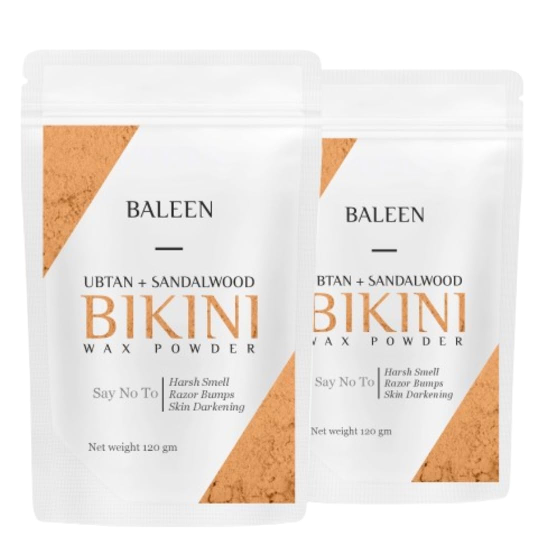 BALEEN Bikini Wax Powder Women with Ubtan & Sandalwood 120 Gm (Pack Of 1) — Flash AI Score 93/100