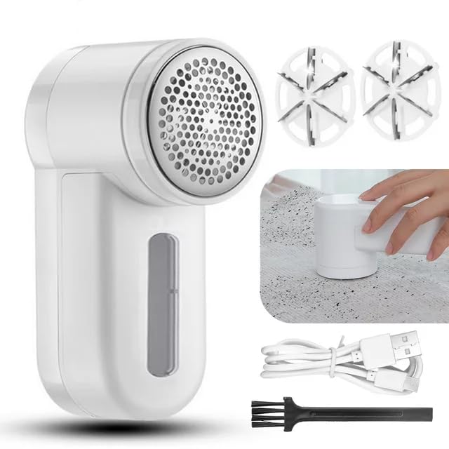 Rylan Lint Remover for Clothes, Electric Fabric Shaver Woolen Cleaner with 2-Speeds, 6-Leaf Blades, AA Battery(Not Included) Operated for Clothes and Furniture (B0CT8XRSJG) Amazon Price History, Amazon Price Tracker
