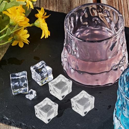 Cubitos de hielo artificiales transparentes que no se derriten para rellenar jarrones 8