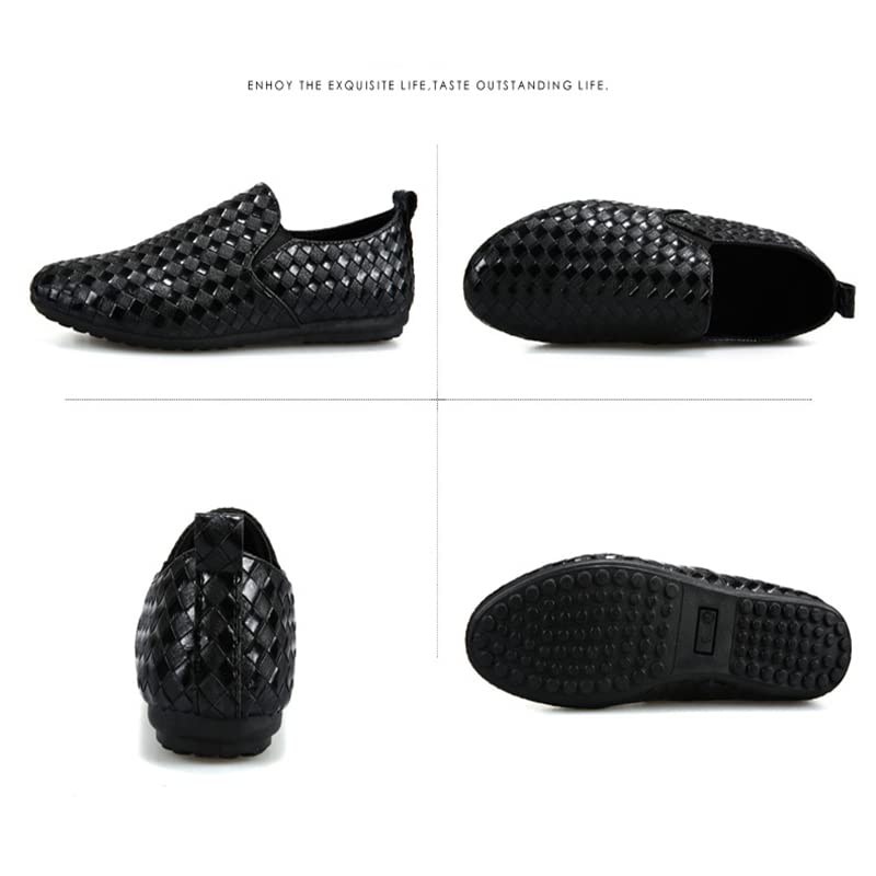 Men's Solid Color Slip-On Loafers, Fashion Casual Sneakers with Arch Support, Single Shoes for Outdoor Cycling Hiking2