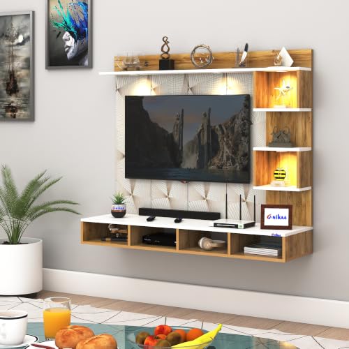 Anikaa Store Anikaa Kirina Engineered Wood Wall-Mount TV Unit White - Image 5